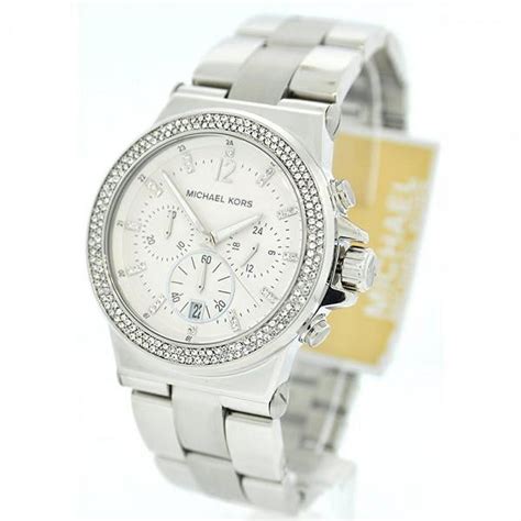 michael kors mk5385 silver tone crystal glitz chronograph womens watch|Michael Kors Women's MK5385 Silver Tone Crystal Glitz .